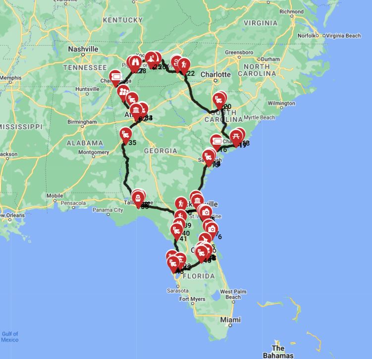 RV trip wizard roundtrip from Orlando